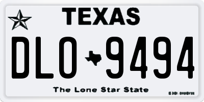 TX license plate DLO9494