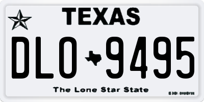 TX license plate DLO9495
