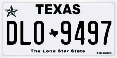 TX license plate DLO9497