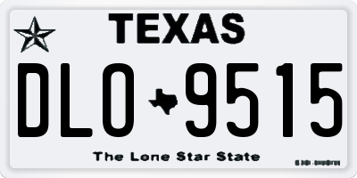 TX license plate DLO9515