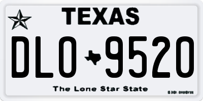 TX license plate DLO9520