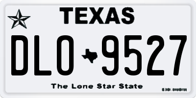 TX license plate DLO9527