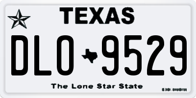 TX license plate DLO9529
