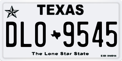 TX license plate DLO9545