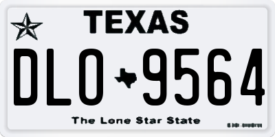 TX license plate DLO9564