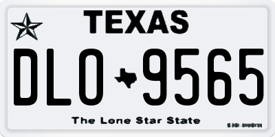 TX license plate DLO9565