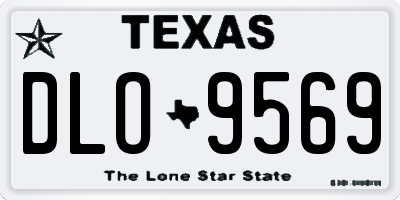 TX license plate DLO9569