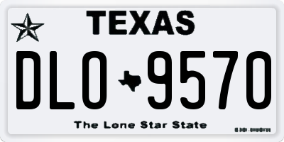 TX license plate DLO9570