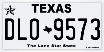 TX license plate DLO9573