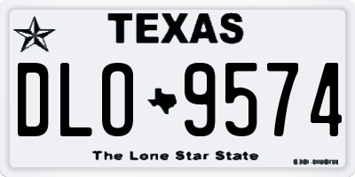 TX license plate DLO9574