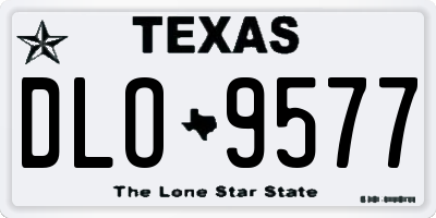 TX license plate DLO9577