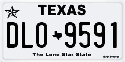 TX license plate DLO9591