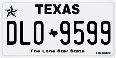 TX license plate DLO9599