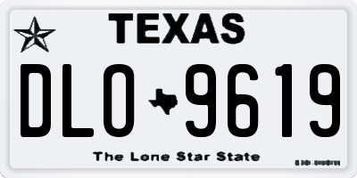 TX license plate DLO9619