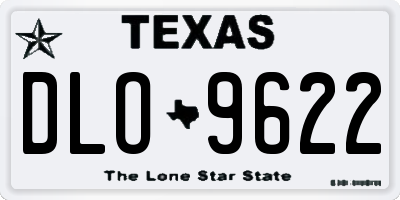 TX license plate DLO9622