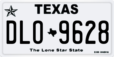 TX license plate DLO9628