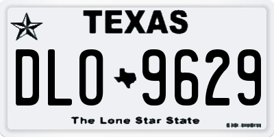 TX license plate DLO9629