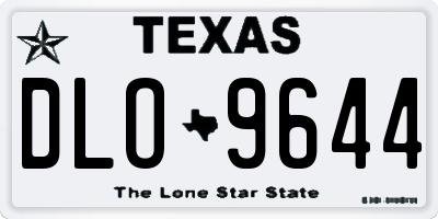 TX license plate DLO9644