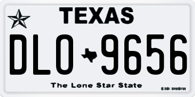 TX license plate DLO9656