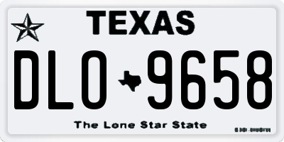 TX license plate DLO9658