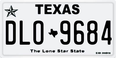 TX license plate DLO9684
