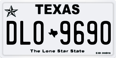TX license plate DLO9690