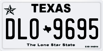 TX license plate DLO9695