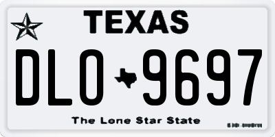 TX license plate DLO9697