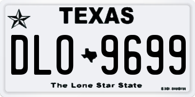 TX license plate DLO9699