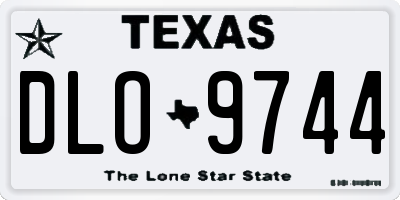 TX license plate DLO9744