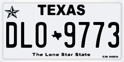 TX license plate DLO9773
