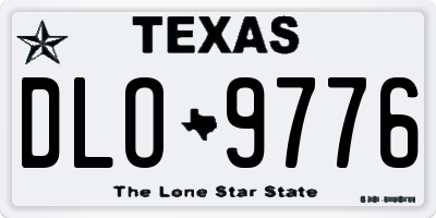 TX license plate DLO9776