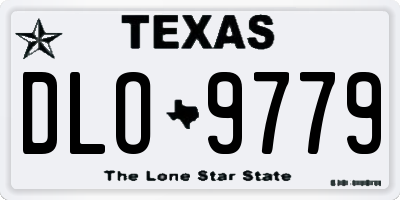 TX license plate DLO9779
