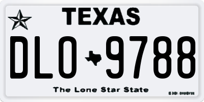 TX license plate DLO9788