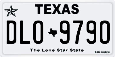 TX license plate DLO9790
