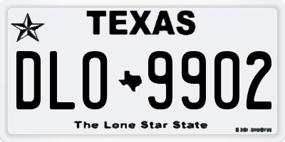 TX license plate DLO9902