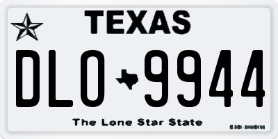 TX license plate DLO9944
