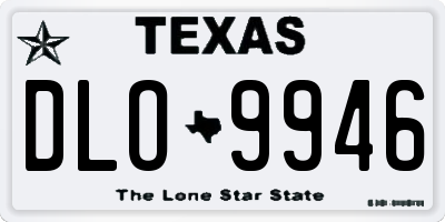 TX license plate DLO9946