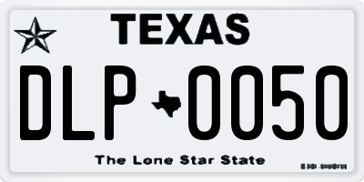 TX license plate DLP0050