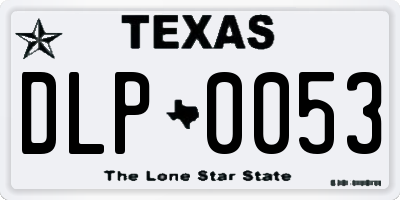 TX license plate DLP0053