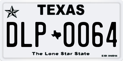 TX license plate DLP0064