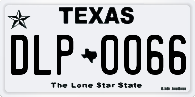 TX license plate DLP0066