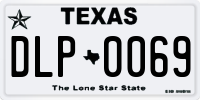 TX license plate DLP0069