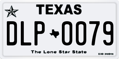 TX license plate DLP0079