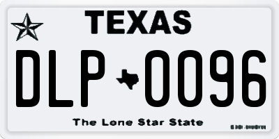 TX license plate DLP0096