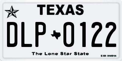 TX license plate DLP0122