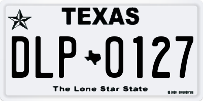 TX license plate DLP0127