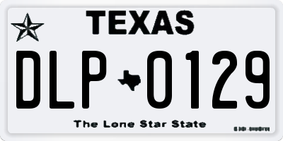 TX license plate DLP0129