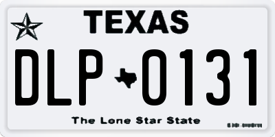 TX license plate DLP0131