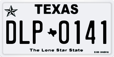 TX license plate DLP0141